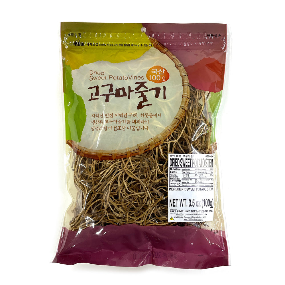 YONGIN Getrocknete Süßkartoffelstängel 100g x 16 (Ab 4 Stk bestellbar)