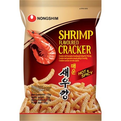 NONGSHIM Scharfe Garnelen-Cracker 75g x 20