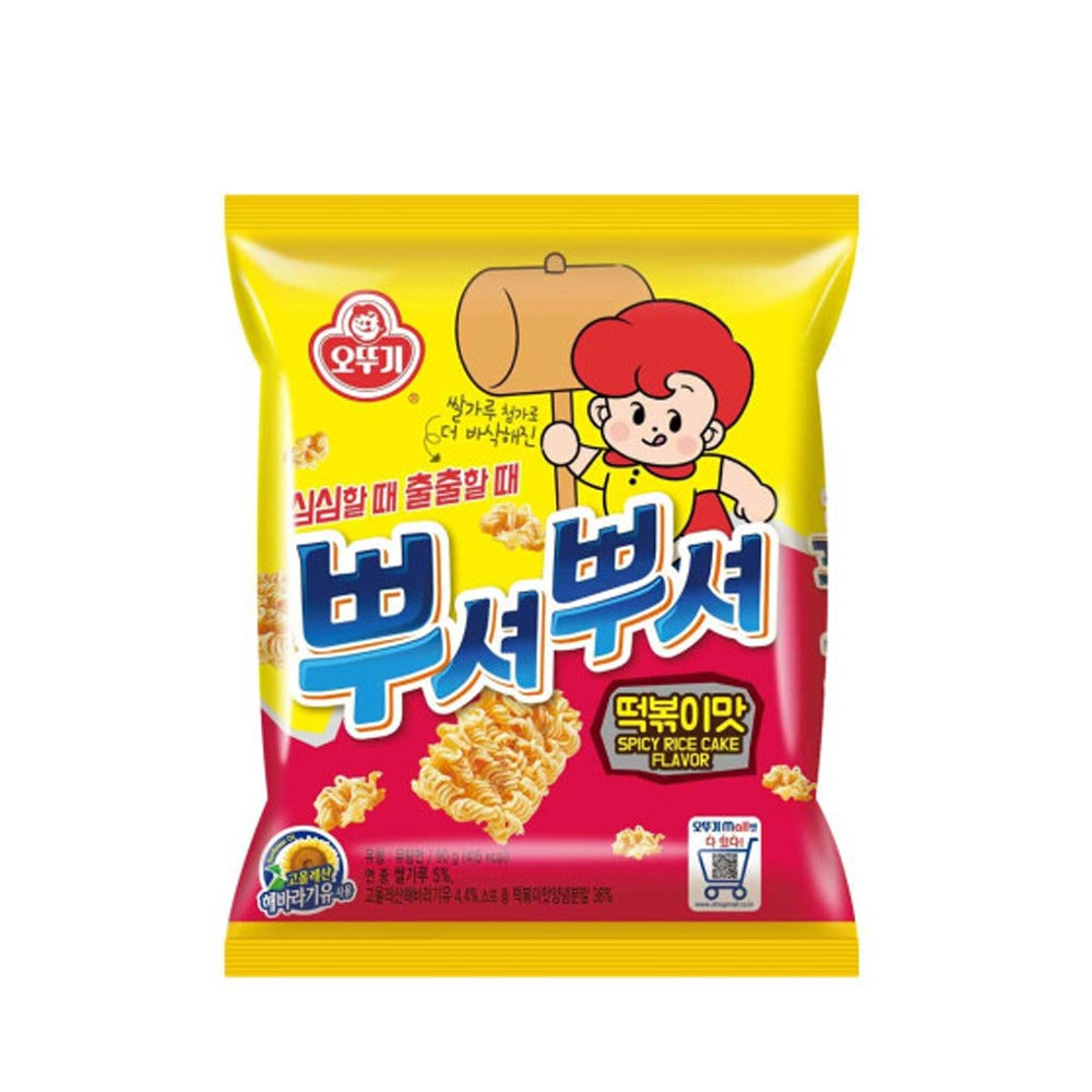 OTOKI Ramen Snack (Ppushu Ppushu), Tteokbokki 90g x 24