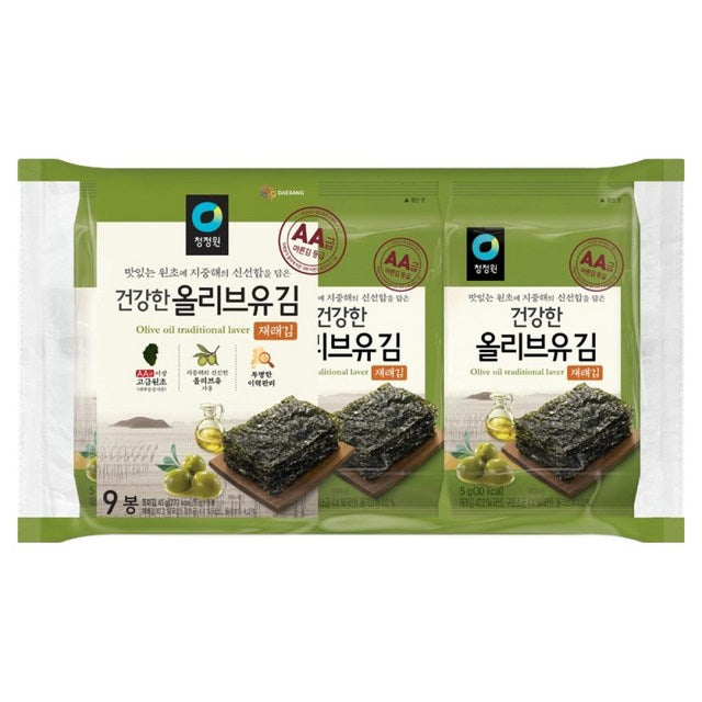 청정원 건강한 올리브유 김 5g x 9 x 10