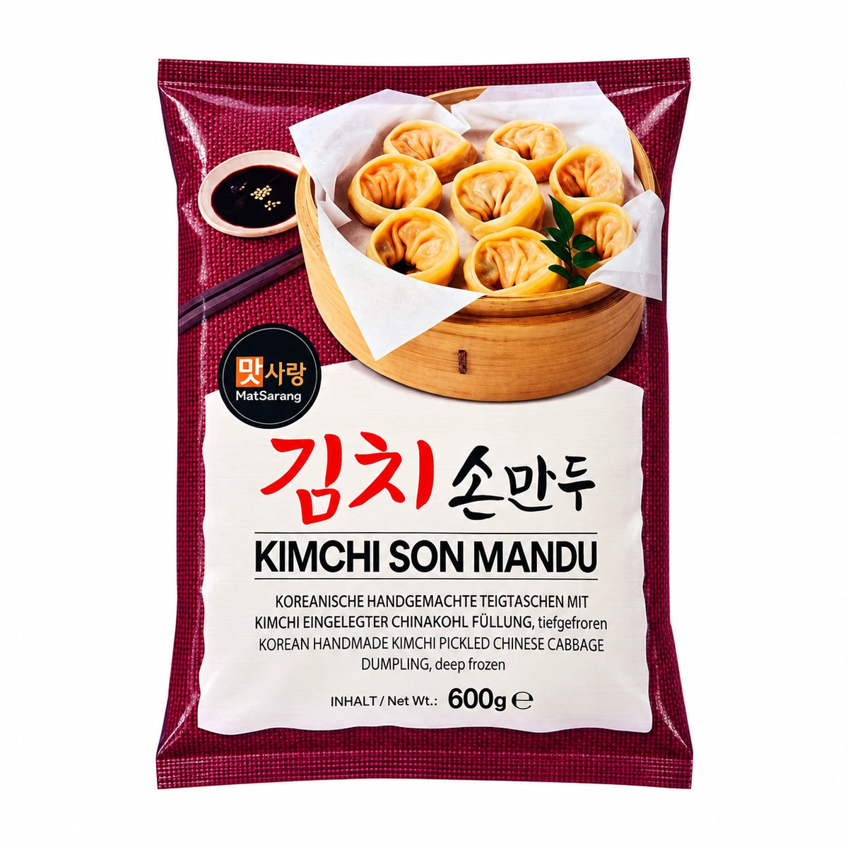 MATSARANG Teigtaschen, Mandu mit Kimchi 600g x 12