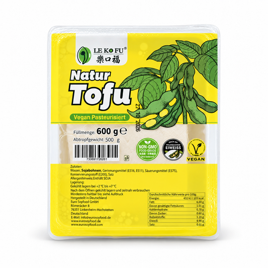 [NEU] MILASOL Natur Medium Tofu, für Suppen·Braten 500g x 18