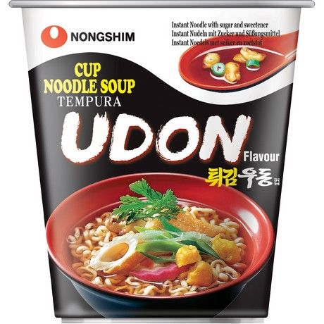 NONGSHIM Tempura Nudeln, Becher 62g x 12