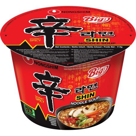 NONGSHIM Shin Nudeln, Schüssel 114g x 16