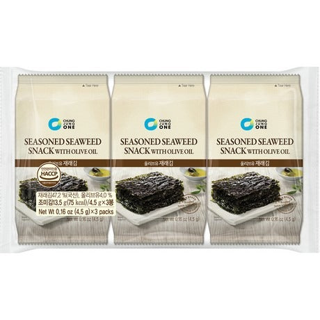 CHUNGJUNGONE Seetang Snack mit Olivenöl 15 X 3 X 4.5 G