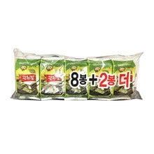 KWANGCHEON Gerösteter Seetang mit Olivenöl (5g x 10) x 10
