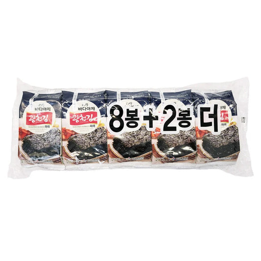 KWANGCHEON Gerösteter Parae-Seetang (5g x 10) x 10