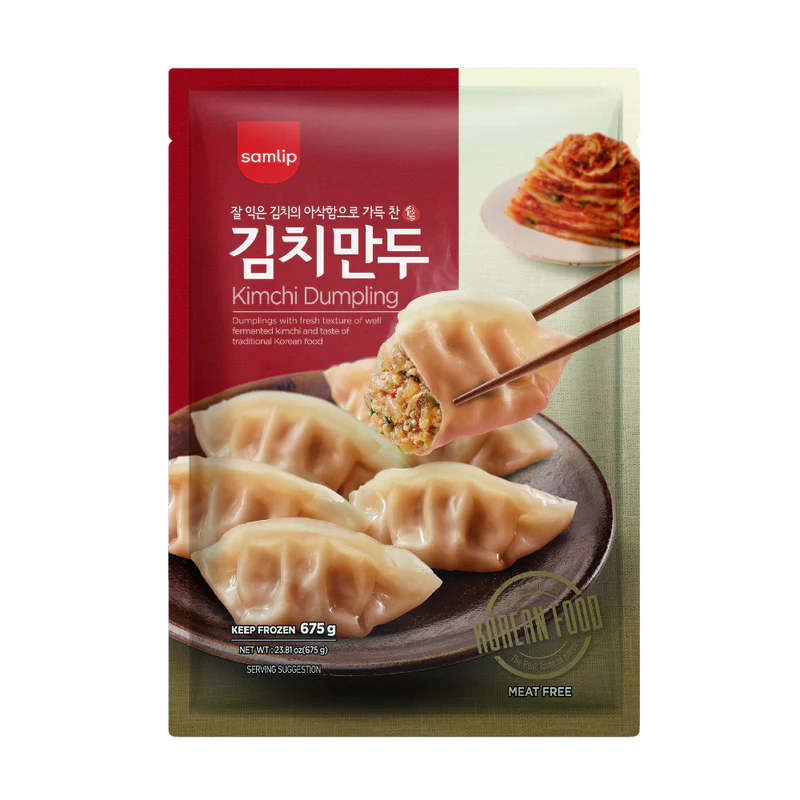 SAMLIP Teigtaschen, Mandu mit Kimchi 675g×12