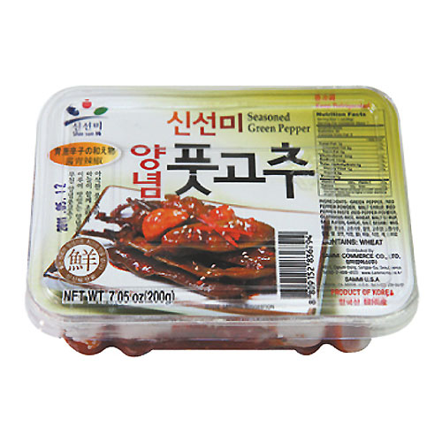 SHINSUNMI Gewürzter eingelegter Chili 200g x 16